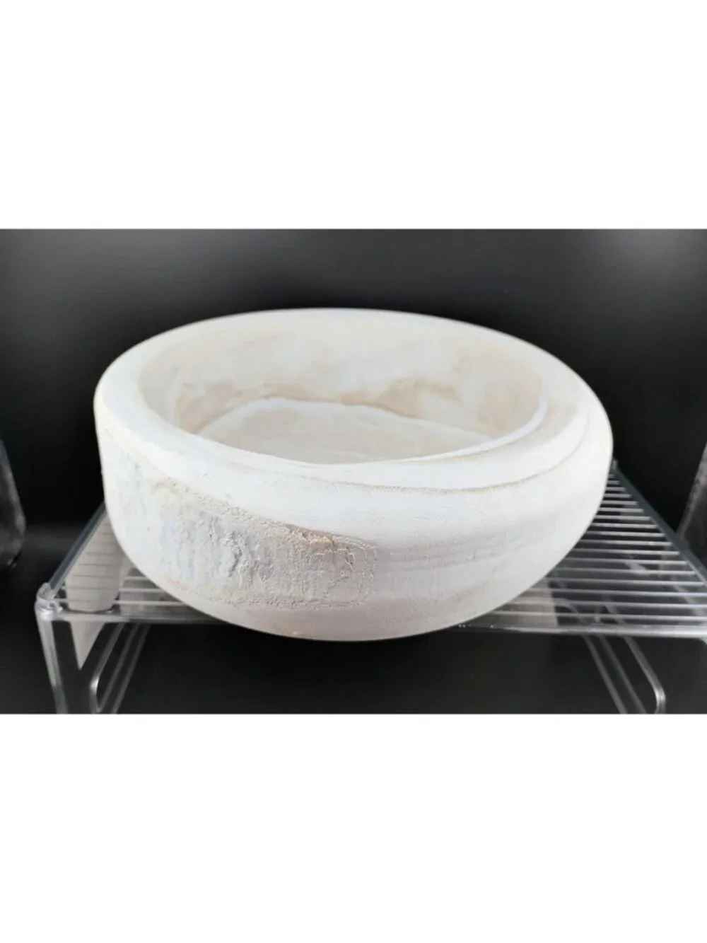 Bloomingville White Textured Decorative Bowl For Display Or Home Styling